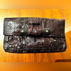 Gorgeous R&Y Augousti Snakeskin Clutch